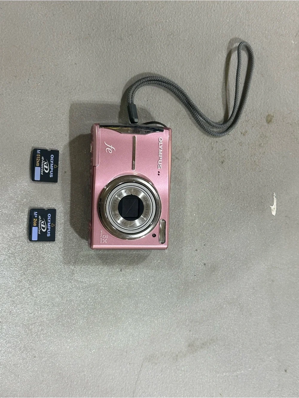 Vintage Pink Olympus FE-46 12MP Digital Camera Bundle Y2K Digi Cam TESTED